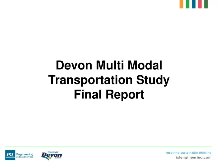transportation study
