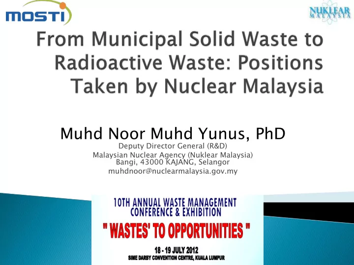 muhd noor muhd yunus phd