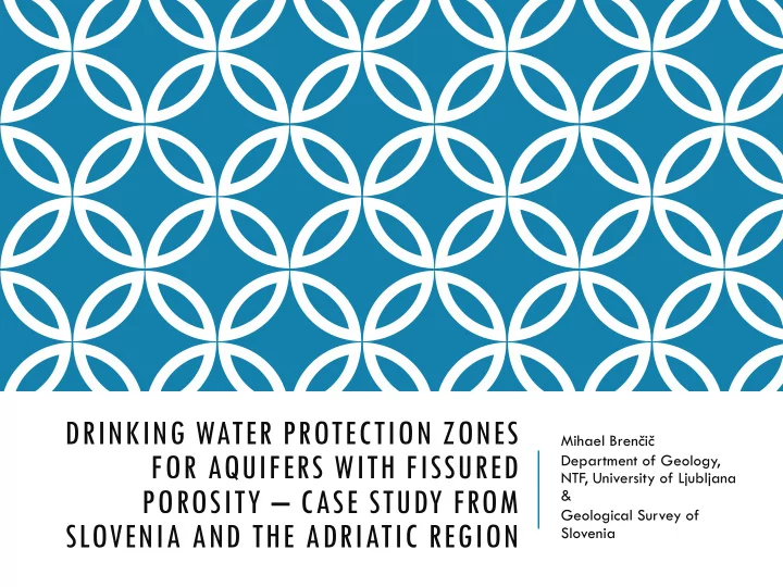 drinking water protection zones