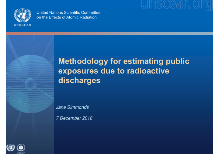 methodology for estimating public exposures due to