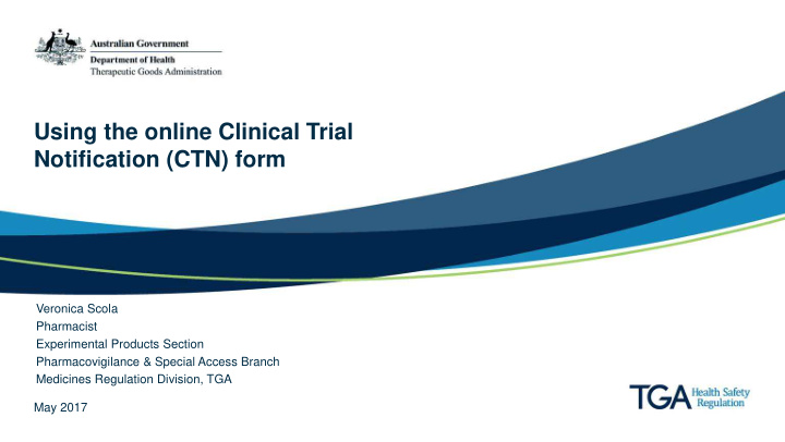 using the online clinical trial notification ctn form