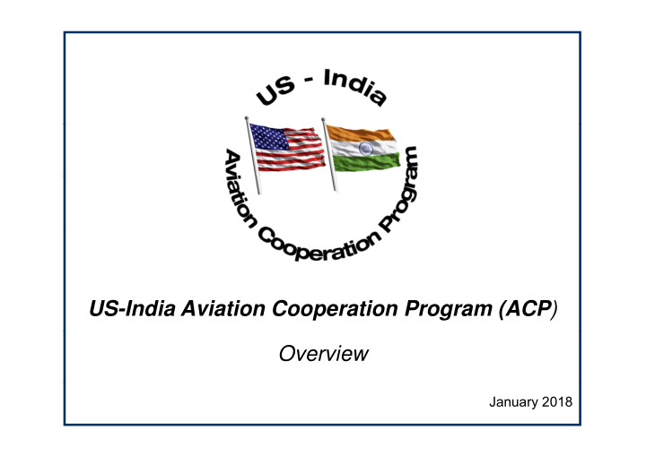 us india aviation cooperation program acp overview