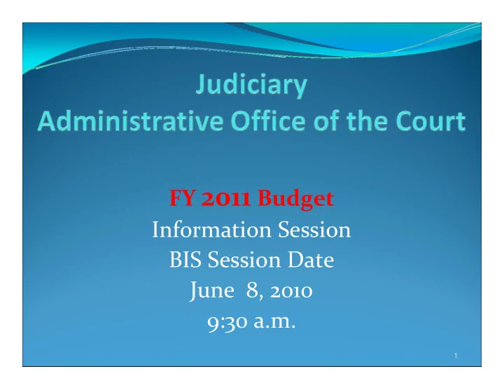 the mission of the courts of the sixth judicial circuit