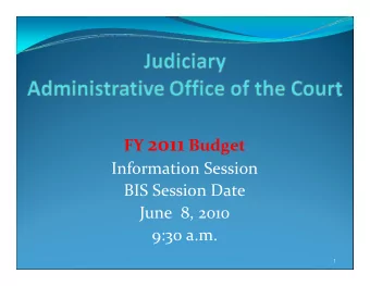 The Mission of the Courts of the Sixth Judicial Circuit:  Protect and declare the rights and