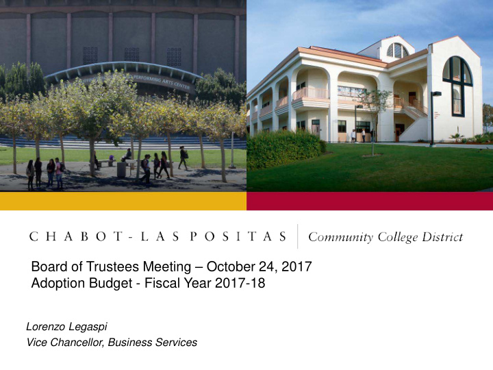 board of trustees meeting october 24 2017 adoption budget