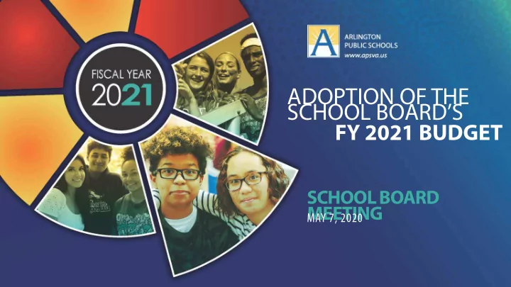 adoption of the school board s