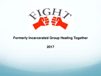 Formerly Incarcerated Group Healing Together  2017  Our Work  Immigration  10%  Healing &amp;