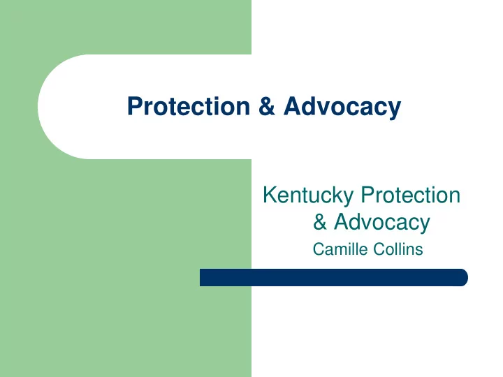 protection advocacy