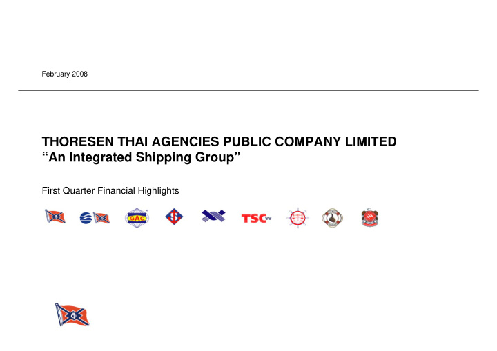 thoresen thai agencies public company limited an