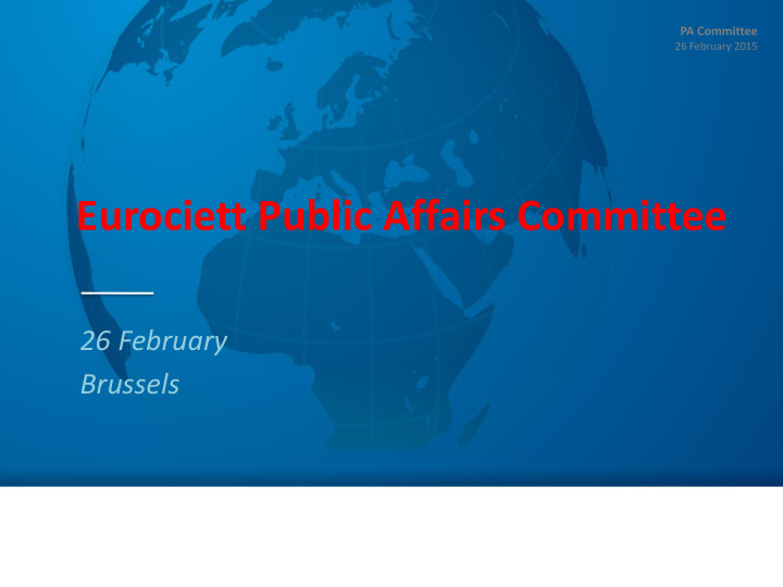 eurociett public affairs committee