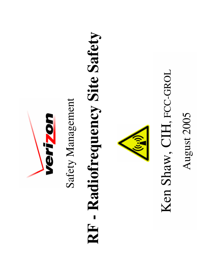 rf radiofrequency site safety