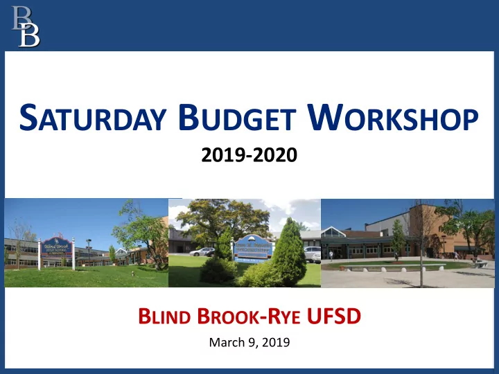 today s budget presentation outline