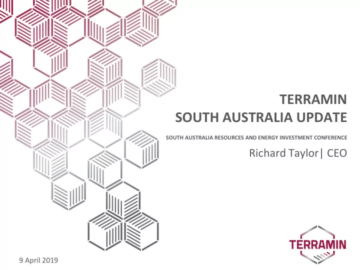terramin south australia update
