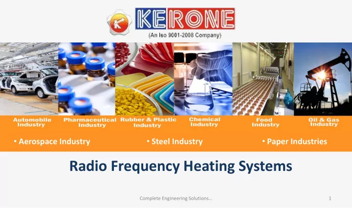 radio frequency heating systems