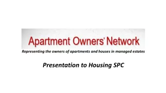 Presentation to Housing SPC  Multi-Unit Developments In Ireland  Census 2016 determined 204,000