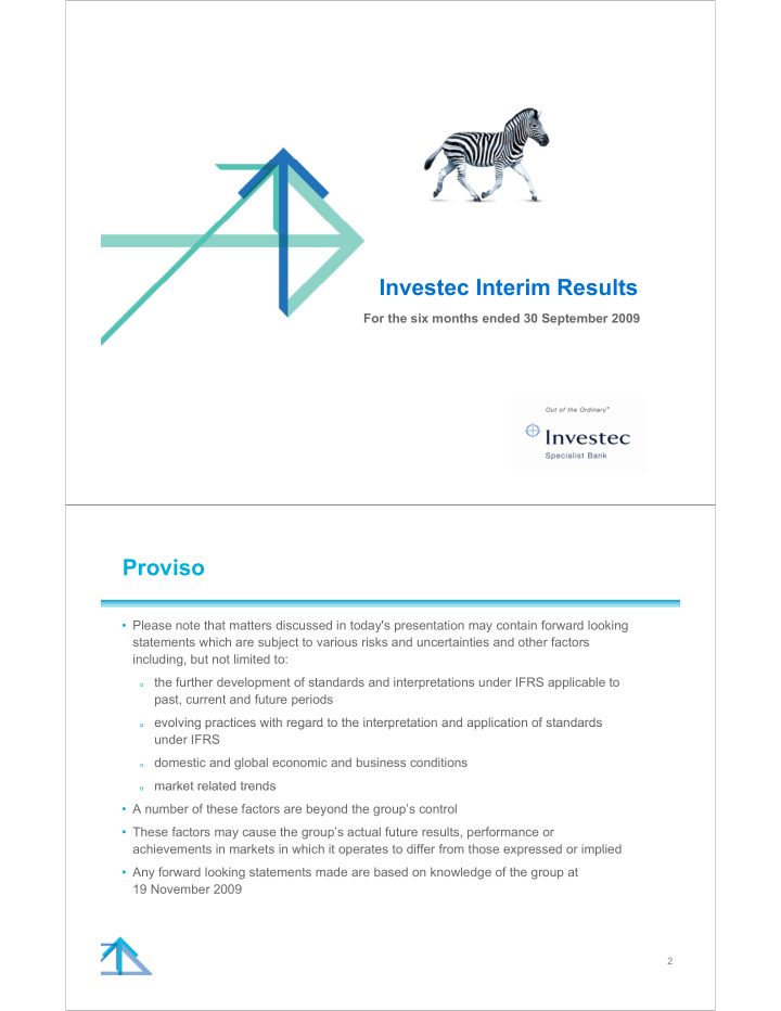 investec interim results investec interim results