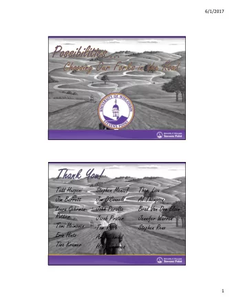 Todd Huspeni  Stephen Menzel  Theo, Lisa  Jim Barrett  Jim O'Connell  Al Thompson  Laura Gehrman-