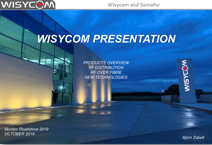 wisycom presentation