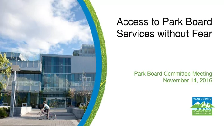 services without fear