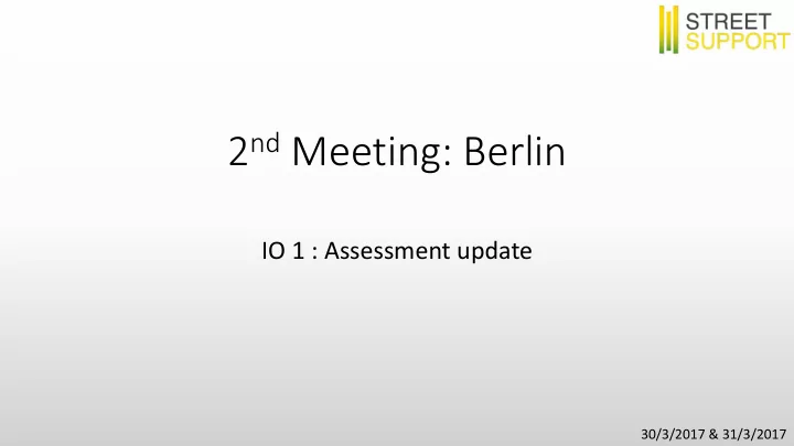 2 nd meeting berlin