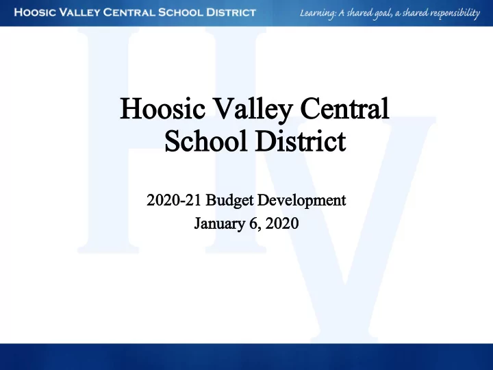 ho hoosic osic va valle lley y ce central ntral
