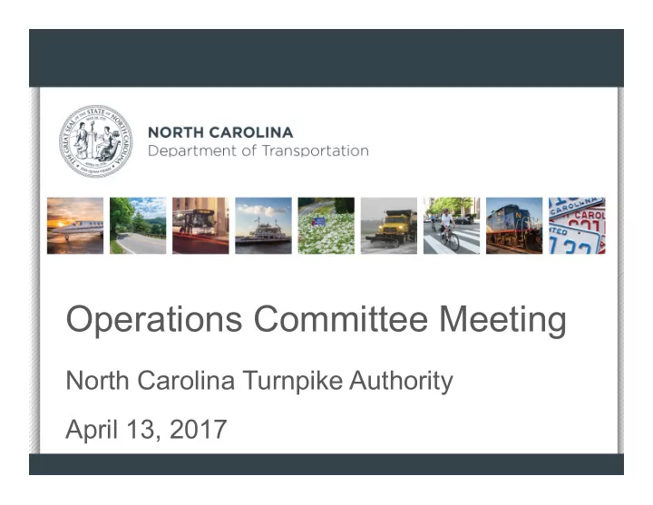 operations committee meeting