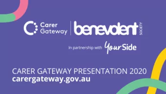 CARER GATEWAY PRESENTATION 2020  carergateway.gov.au Carer Gateway  is the national service