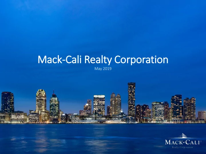 mack cali realty corp rporation