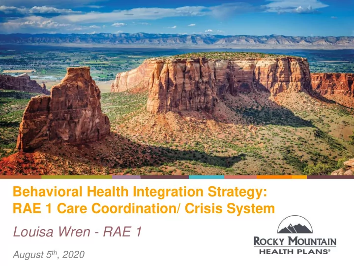 behavioral health integration strategy