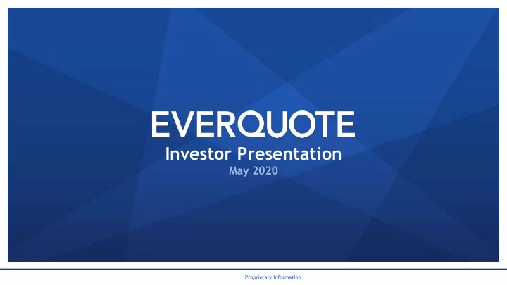 investor presentation