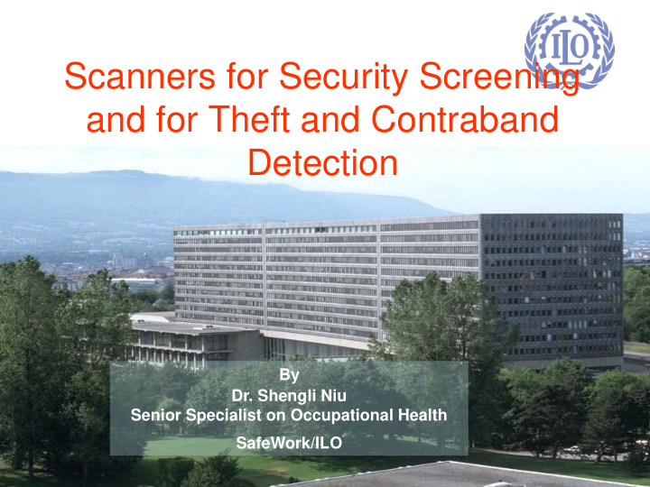 scanners for security screening