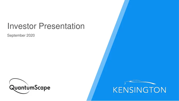 investor presentation