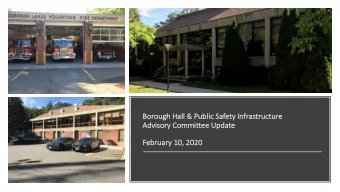 Bo  Borough Hall &amp; Public Safety Infrastru  ructure  Ad  Advis  isory C  Commit  mmittee U