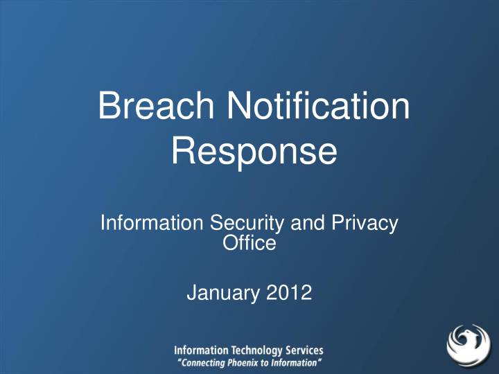 breach notification