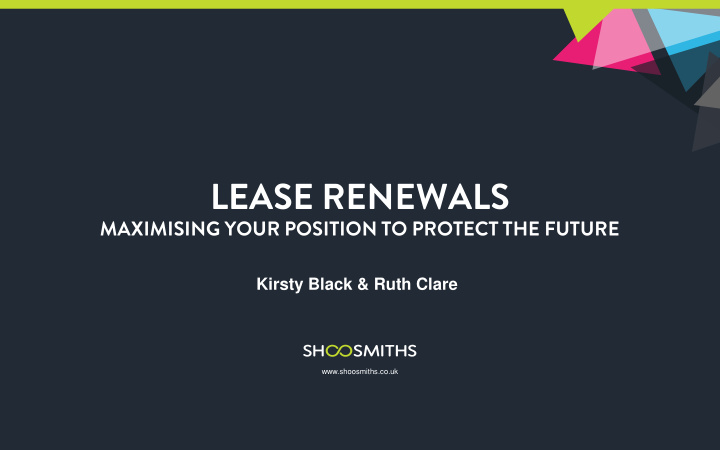 lease renewals