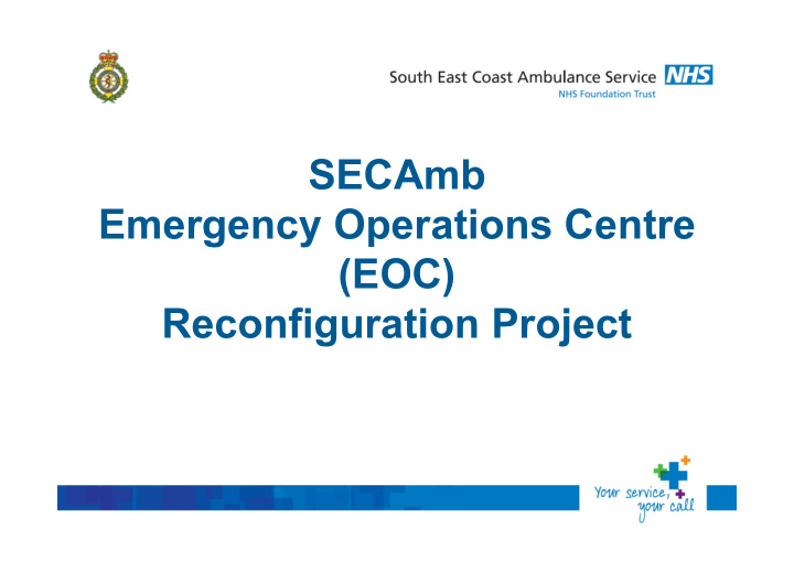 secamb emergency operations centre eoc reconfiguration