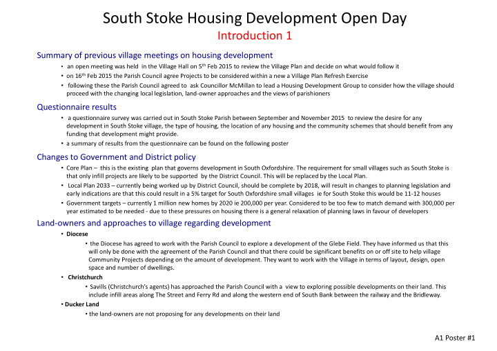 south stoke housing development open day