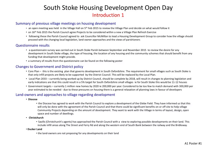 south stoke housing development open day