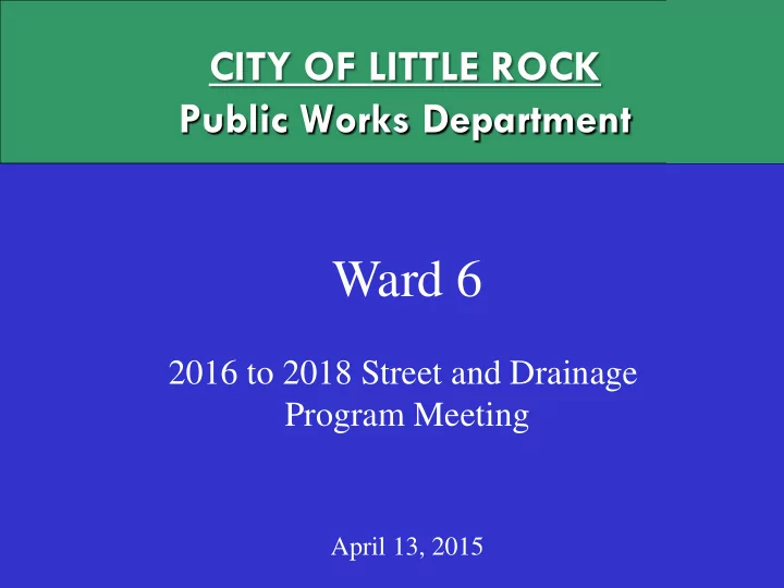 ward 6