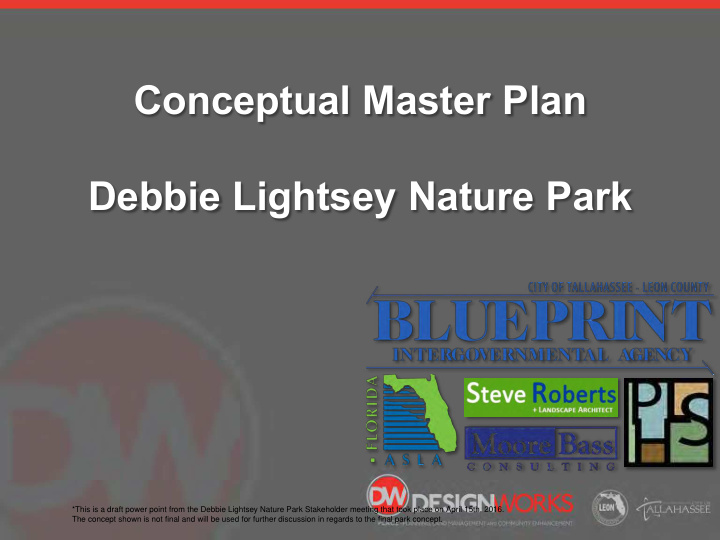 conceptual master plan debbie lightsey nature park