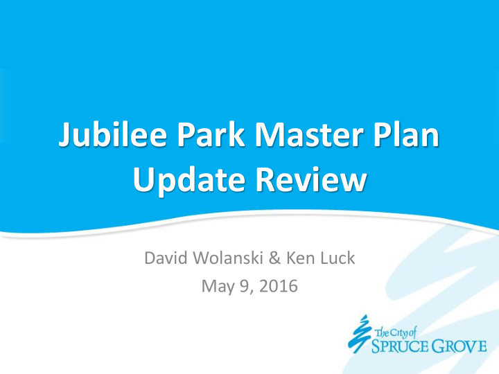 jubilee park master plan