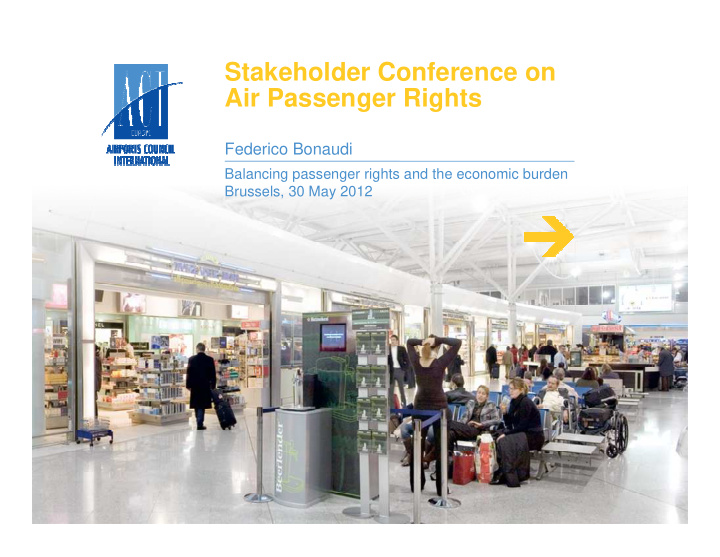 stakeholder conference on air passenger rights