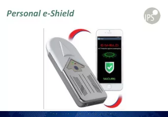 Personal e-Shield  The Threat.......  Unethical Practices  Bugging devices in hotel  rooms