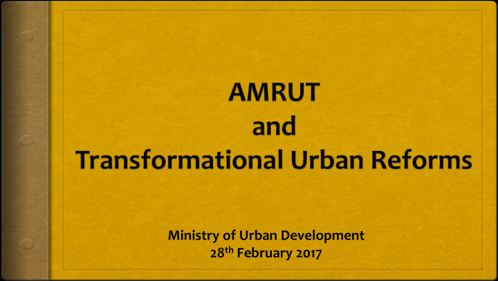 28 th february 2017 amrut project implementation progress