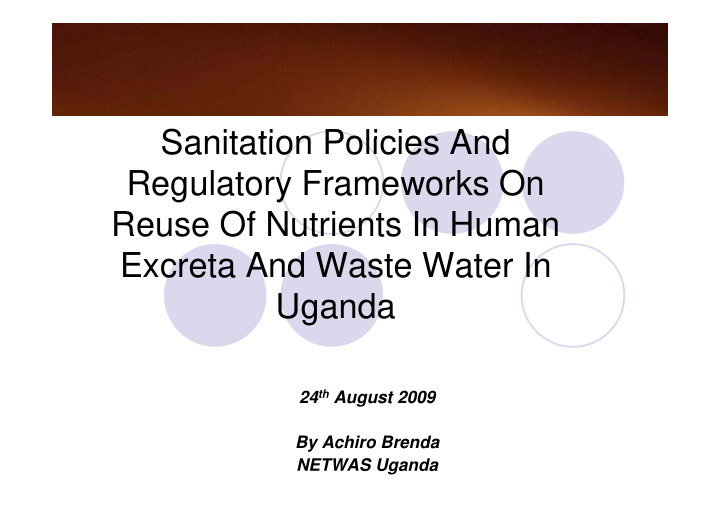 sanitation policies and sanitation policies and