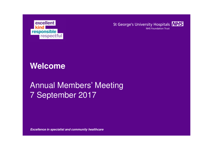 welcome annual members meeting 7 september 2017