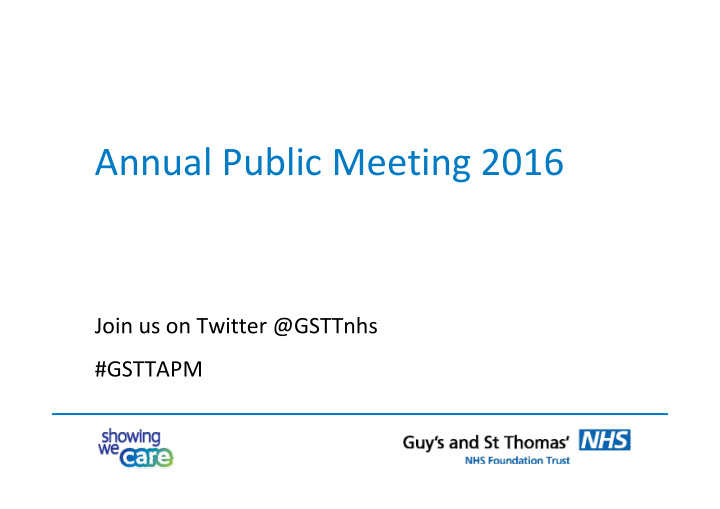 annual public meeting 2016