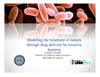 Click to edit  Margo Corsetti  Mentor: Dr. Natasa Miskov-Zivanov  DiSCoBio Acadamy  Click to edit