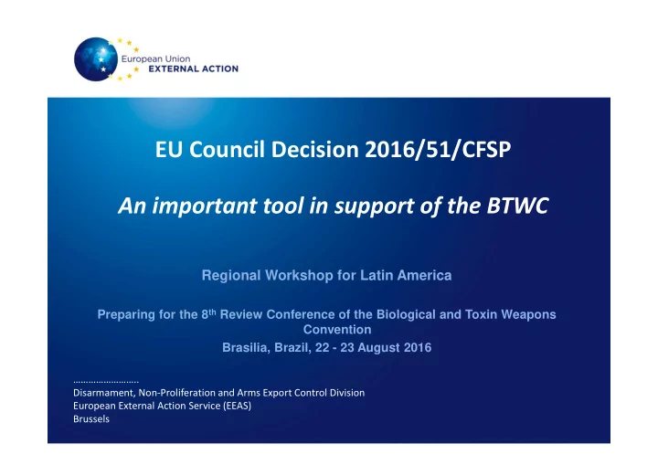 eu council decision 2016 51 cfsp an important tool in