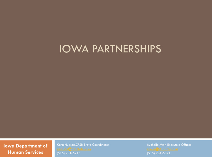 iowa partnerships